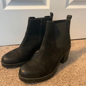 Vagabond Shoemakers Black Suede heeled boots